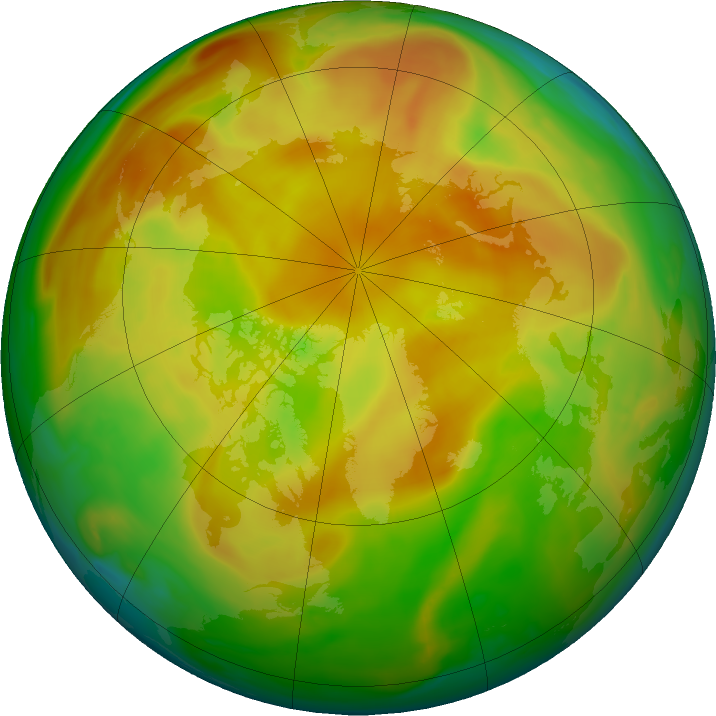 Arctic ozone map for 05 May 2022
